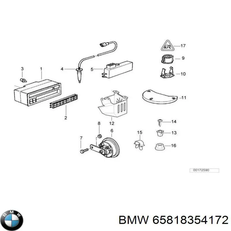  BMW 65818354172 ціна, від 9.97 USD