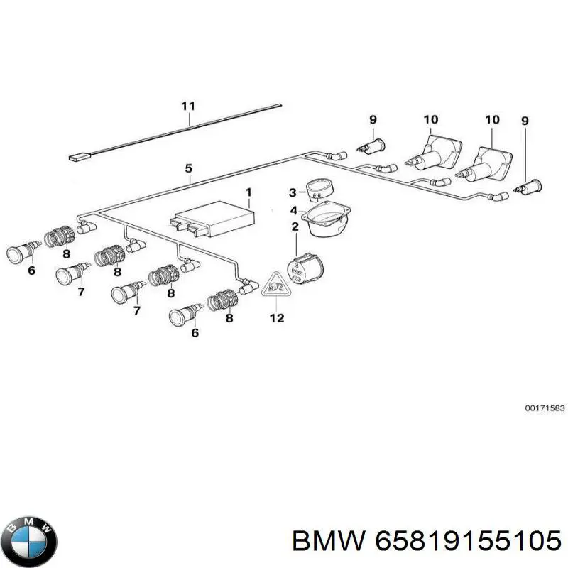 Радіатор охолодження кондиціонера BMW 65818356239