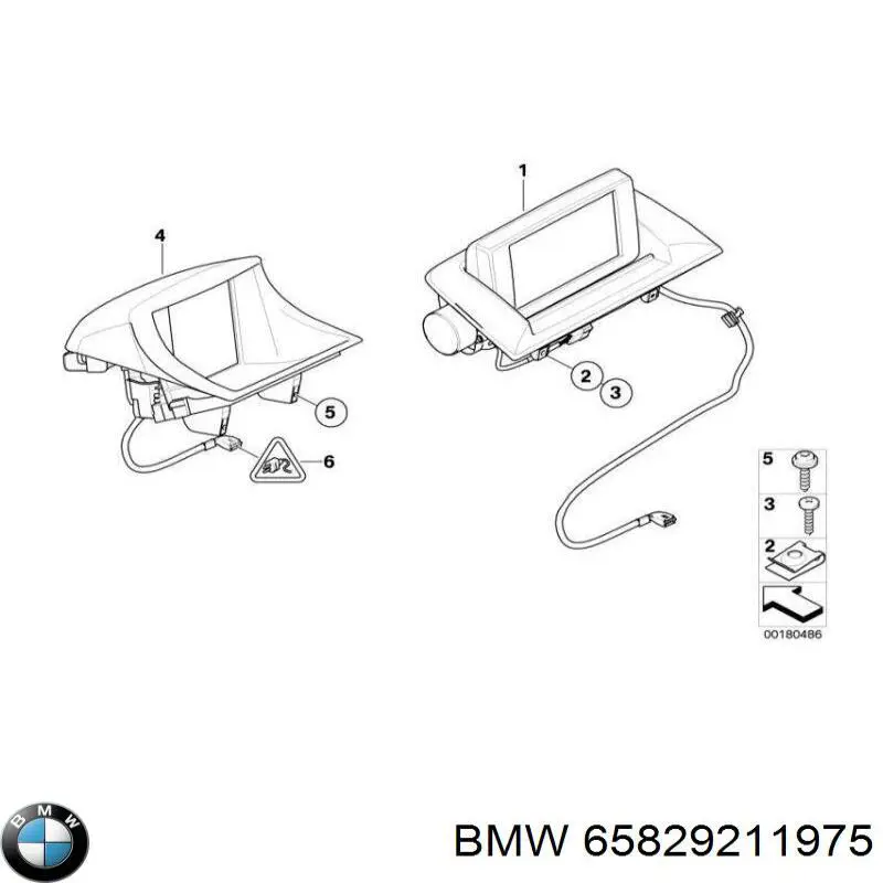 65829211975 BMW Дисплей багатофункціональний