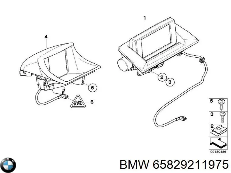 Дисплей бортового комп'ютера BMW 65829211975 ціна, від 426.38 USD