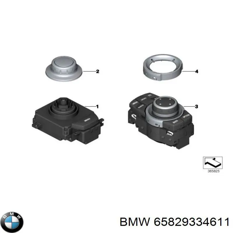 Багатофункціональний джойстик керування BMW 65829334611 ціна, від 126.39 USD