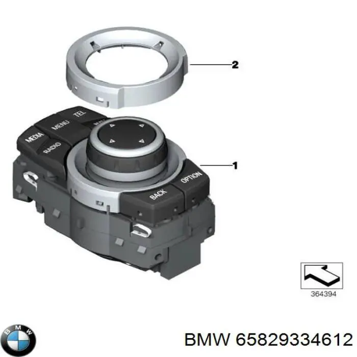Комутатор системи запалювання BMW 65829334612 ціна, від 519.50 USD