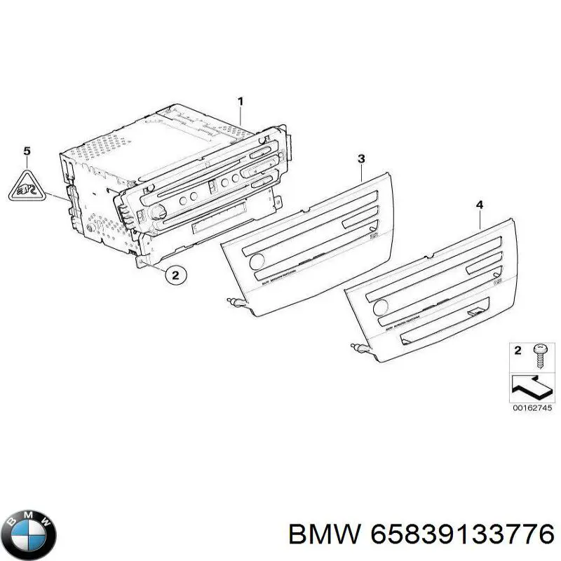 Магнітола (радіо AM/FM) BMW 65839133776 ціна, від 1568.88 USD