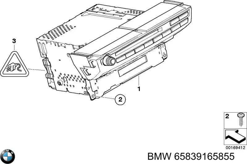 65839165855 BMW Магнітола (радіо AM/FM)