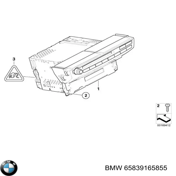 Магнітола (радіо AM/FM) BMW 65839165855 ціна, від 360.98 USD