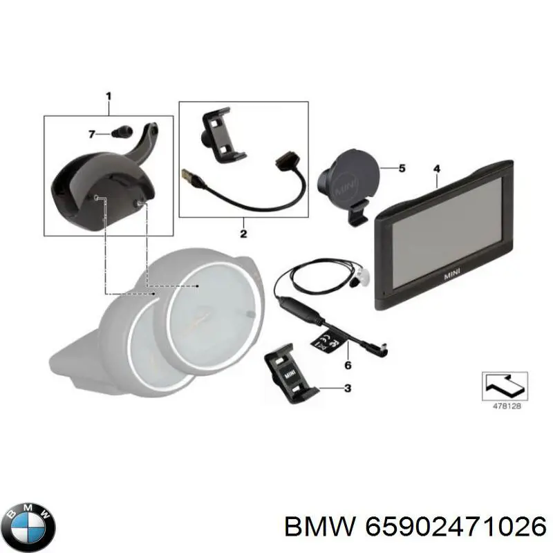 Купити 65902471026 BMW 