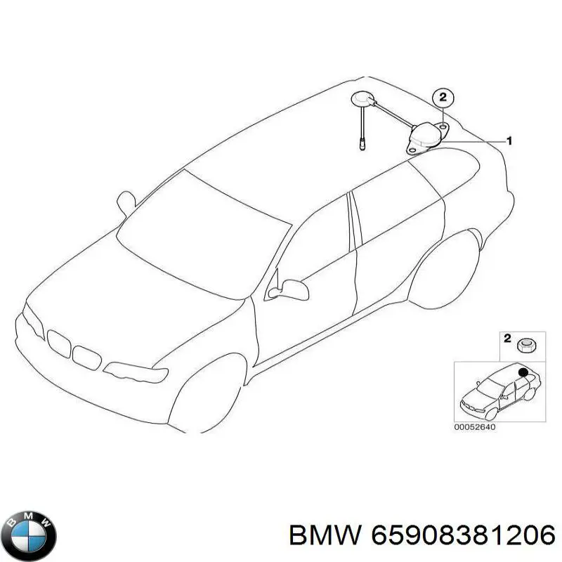 65908381206 BMW Антена GPS