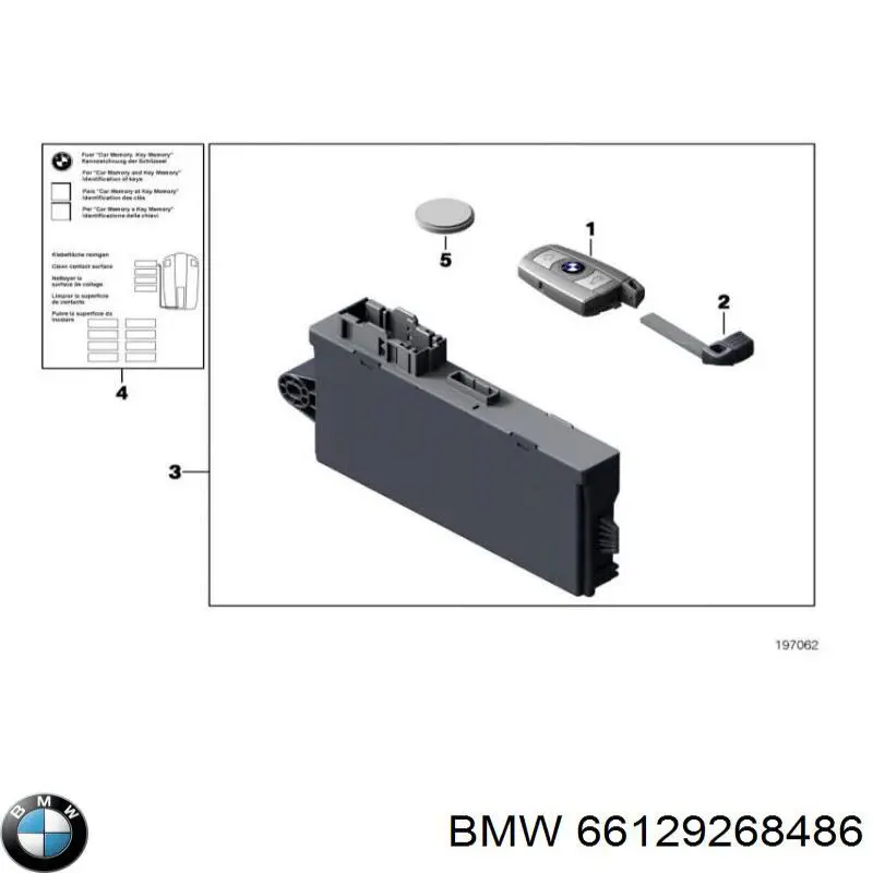 Брелок управління сигналізацією на BMW 5 (E60)