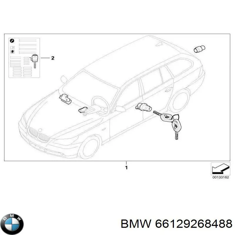  BMW 66129268488 ціна, від 56.43 USD