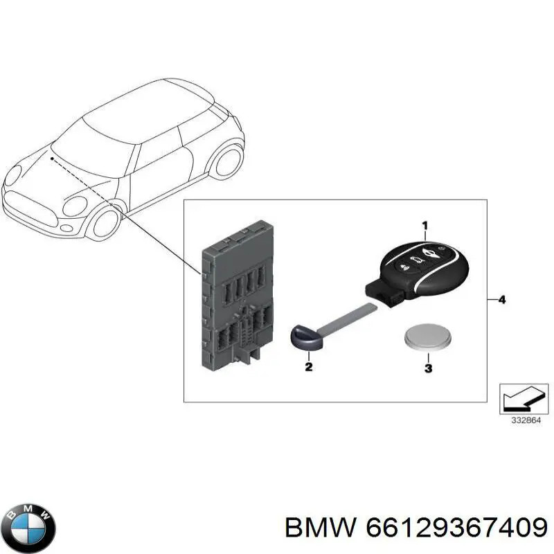 Купити 66129345896 BMW 