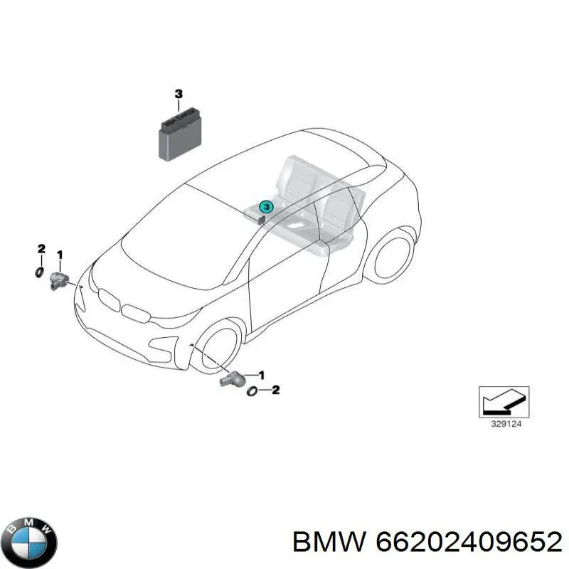  BMW 66202409652 ціна, від 25.40 USD