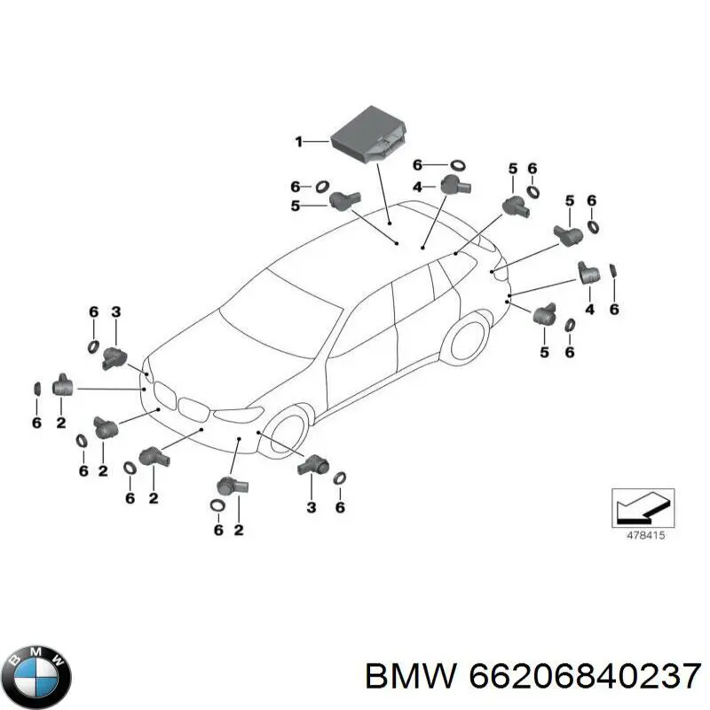 66206840237 BMW 