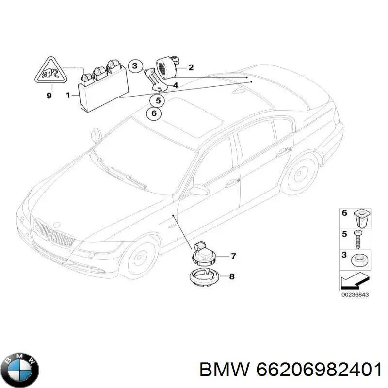 Купити 66206982401 BMW 