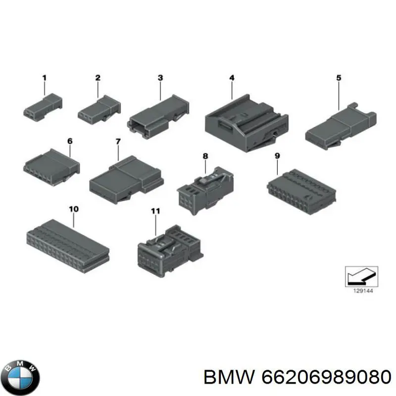 Купити 66206989080 BMW Датчик сигналізації парковки (парктроник), передній / задній,