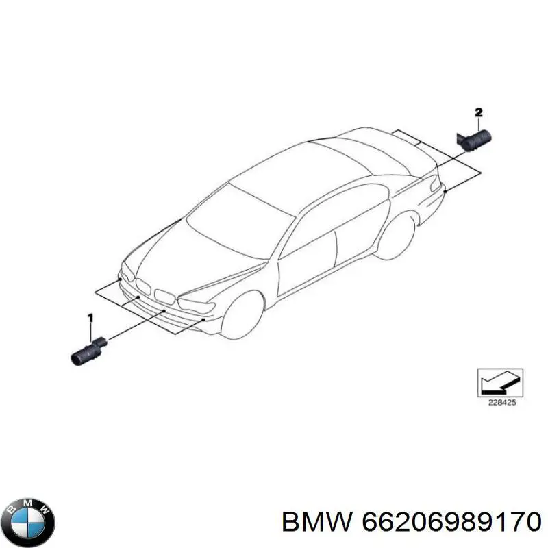 66206989170 BMW Ультразвуковий датчик парковки