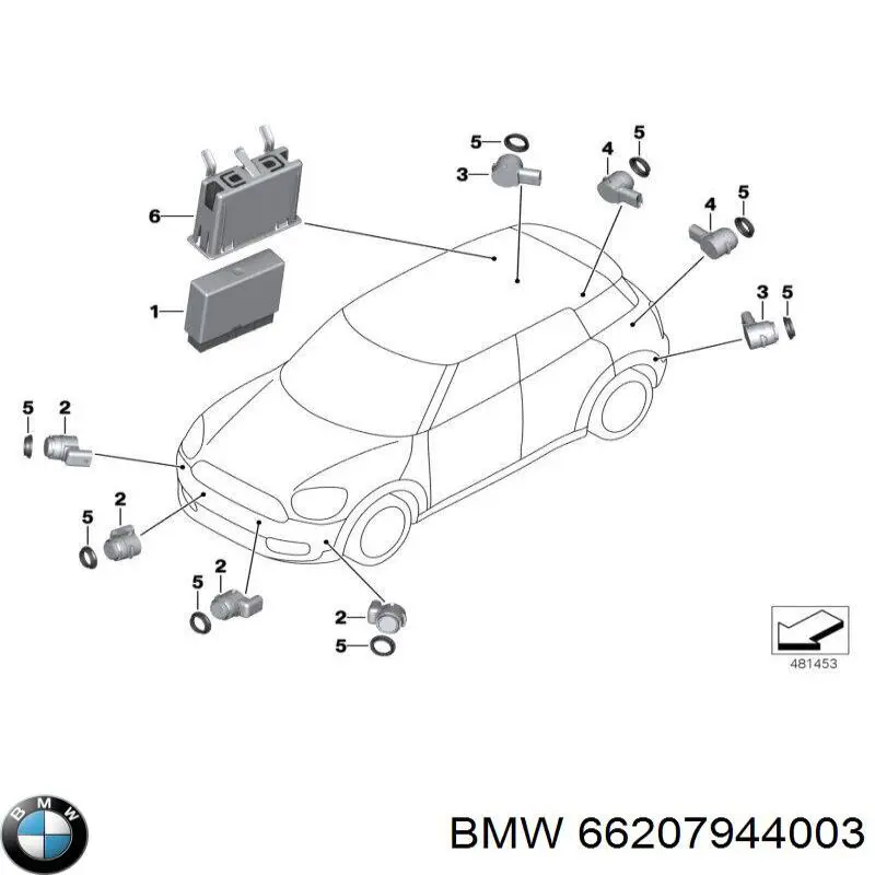 Купити 66209476555 BMW 