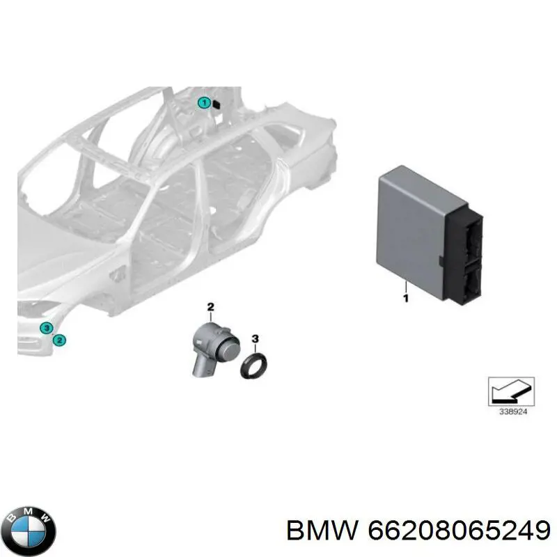 Купити 66208065249 BMW 
