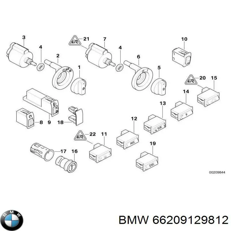 Купити 66209129812 BMW 