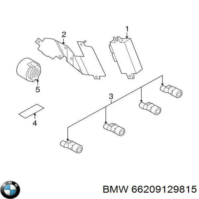 Купити 66218385232 BMW Модуль керування (ЕБУ) парктроніком