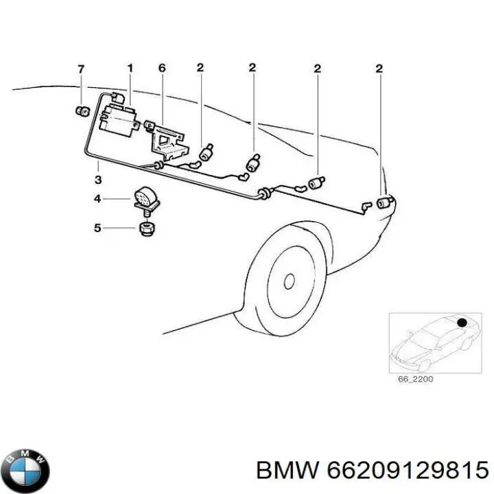 66216900270 BMW Модуль (блок ЕБУ) управління парктроніком