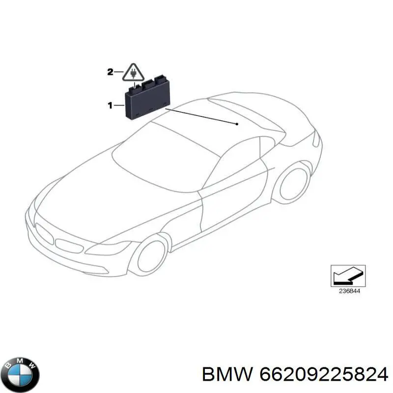 Модуль керування (ЕБУ) парктроніком BMW 66209225824 ціна, від 104.54 USD