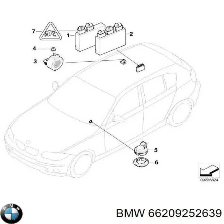 Купити 9225825 BMW Модуль керування (ЕБУ) парктроніком