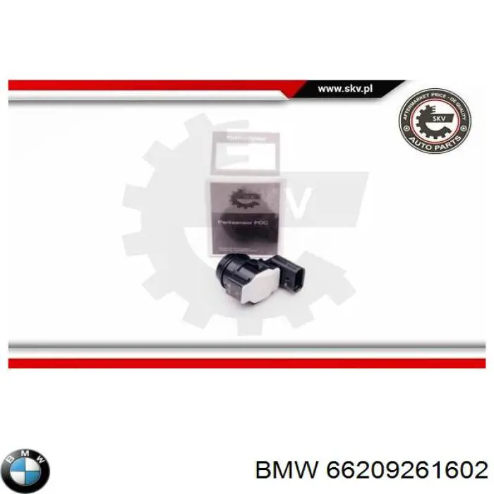 Датчик сигналізації паркування (парктронік), задній 66209261602 BMW