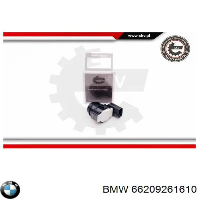 66209261610 BMW Датчик сигналізації парковки (парктронік), задній