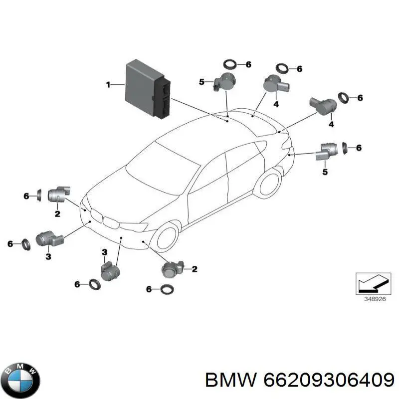  BMW 66209306409 ціна, від 280.20 USD