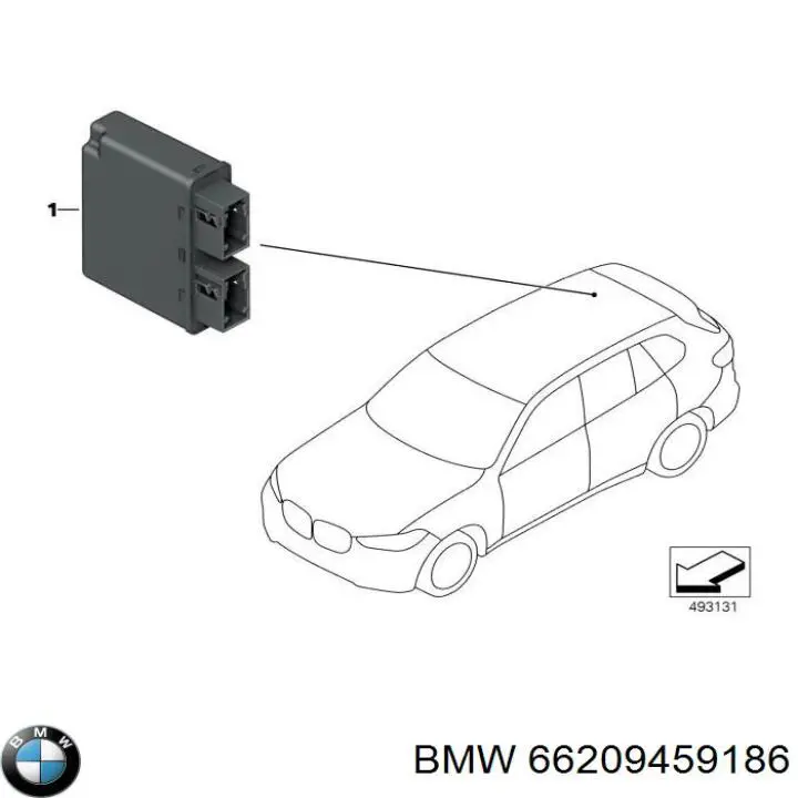 Купити 66209258589 BMW Модуль керування (ЕБУ) парктроніком