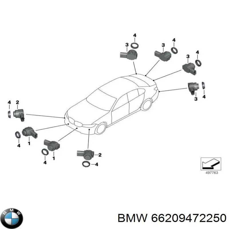 Купити 66209472250 BMW 