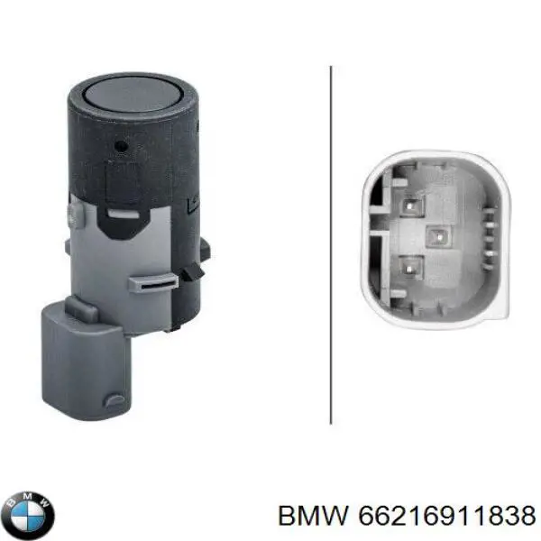 66216911838 BMW датчик сигналізації парковки (парктронік, передній/задній, центральний)
