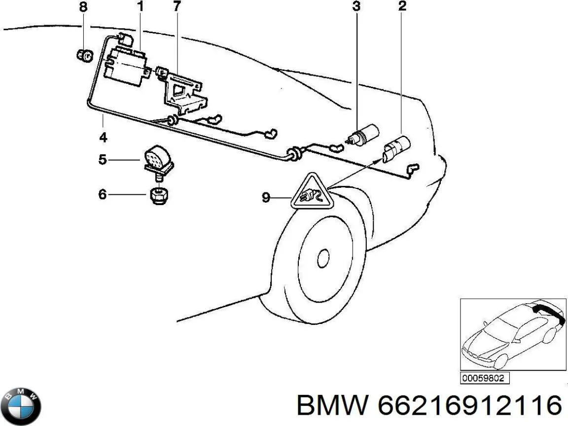 Купити 66216912116 BMW Парковочний радар