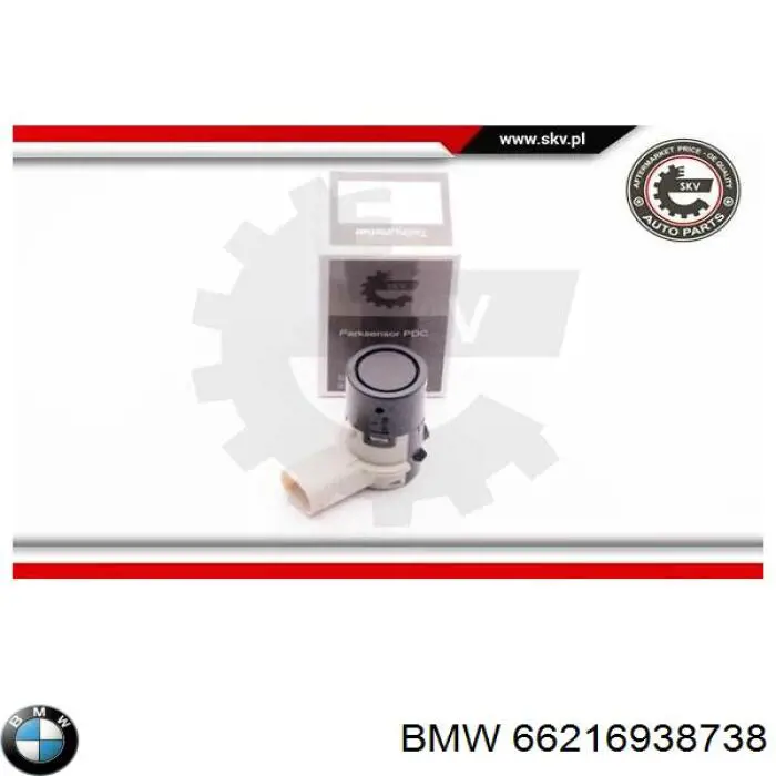 Датчик сигналізації паркування (парктронік), передній 66216938738 BMW