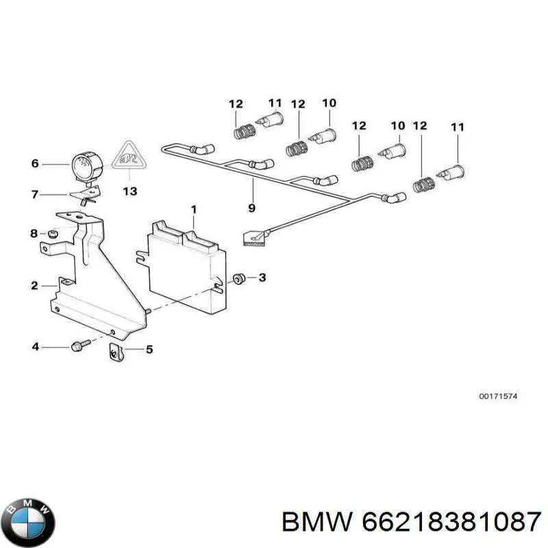 Купити 66218352279 BMW 