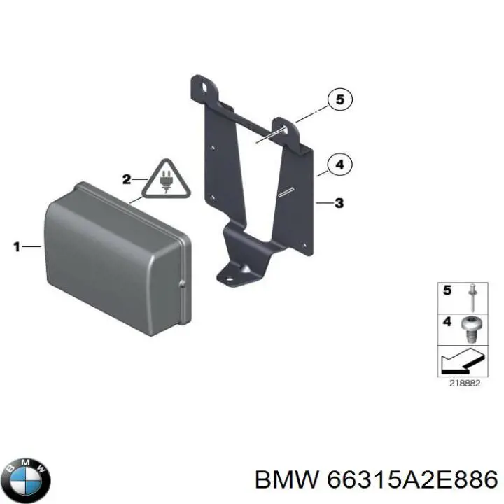 66316865789 BMW Радарний датчик дистанції