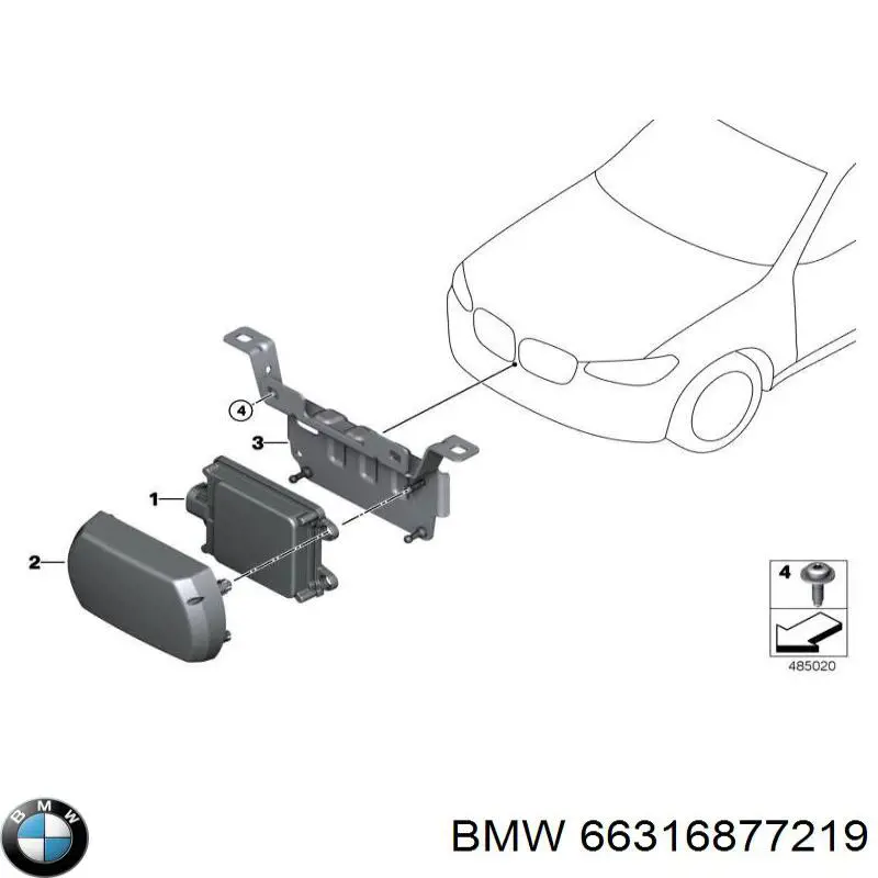  Накладка бампера переднього BMW X6 