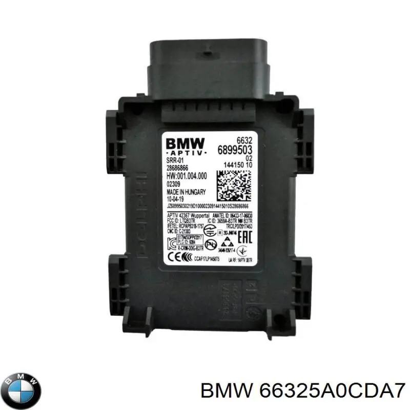 6893736 BMW Датчик контролю мертвої зони, задній