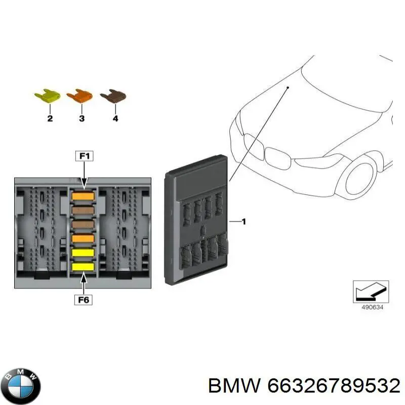  BMW 66326789532 ціна, від 19.00 USD