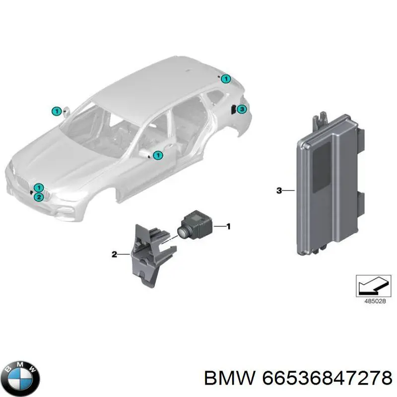 Камера системи забезпечення видимості 66536847278 BMW