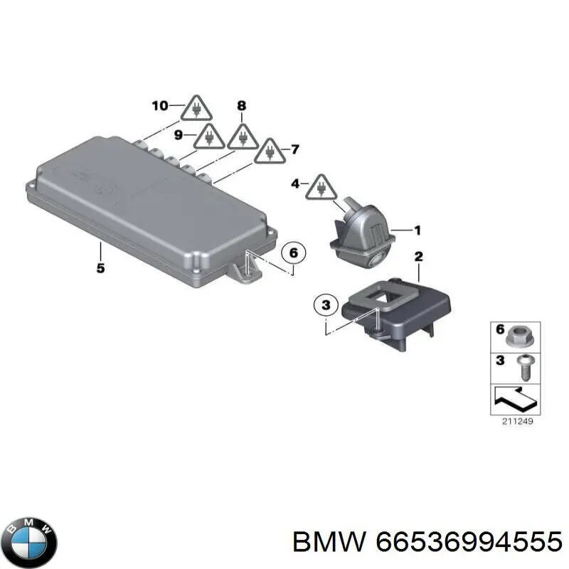 Модуль керування камерою 9282420 BMW