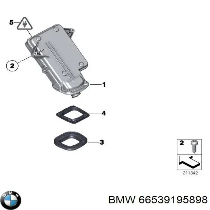66539195898 BMW камера системи забезпечення видимості