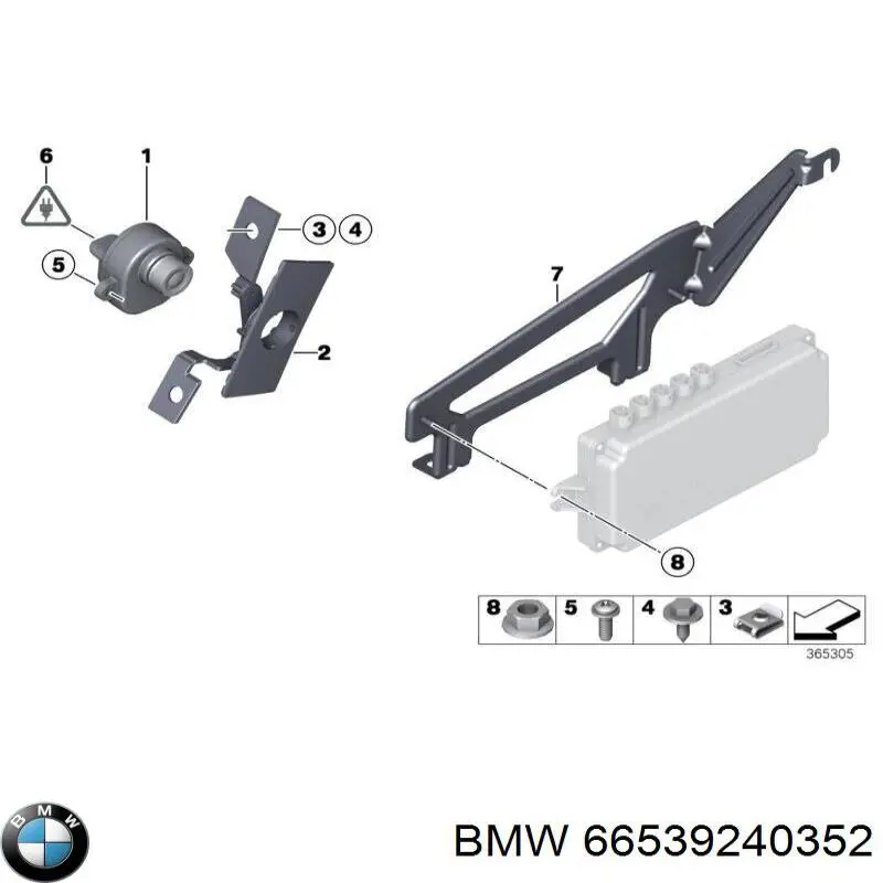 66539200564 BMW Камера заднього виду