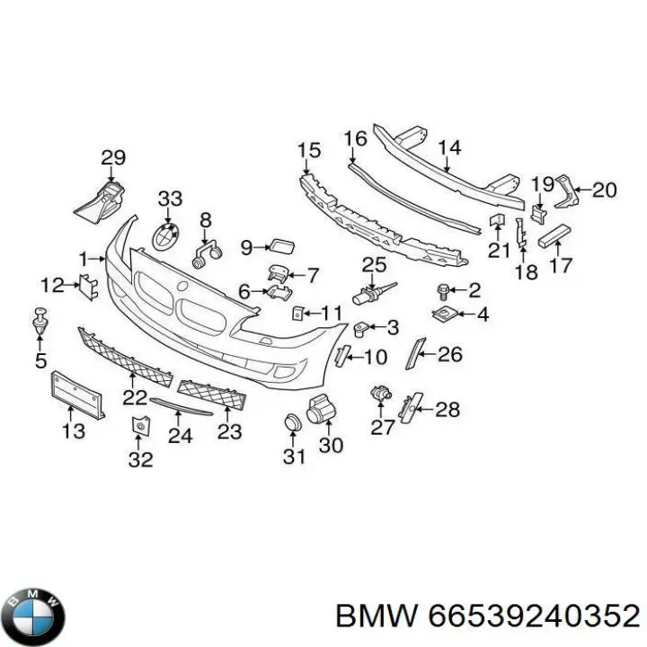 9240352 BMW Камера заднього виду