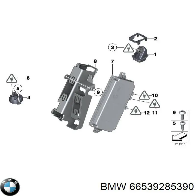  BMW 66539291386 ціна, від 60.92 USD