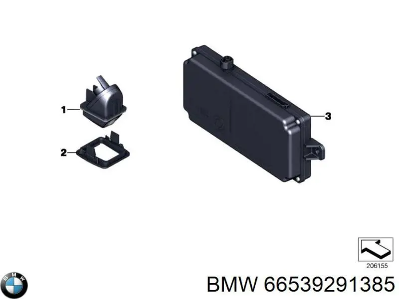 Модуль керування камерою BMW 66539291385 ціна, від 704.82 USD