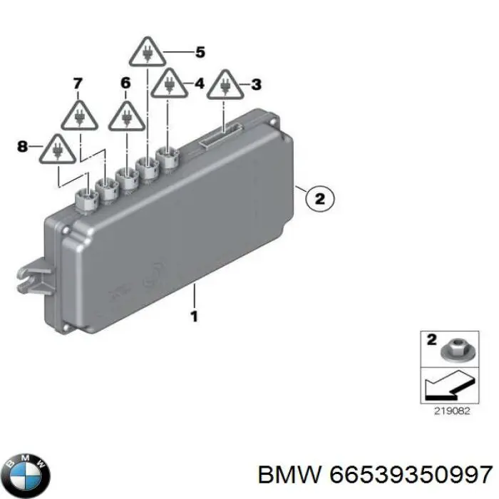 Модуль керування камерою BMW 66539350997 ціна, від 112.87 USD