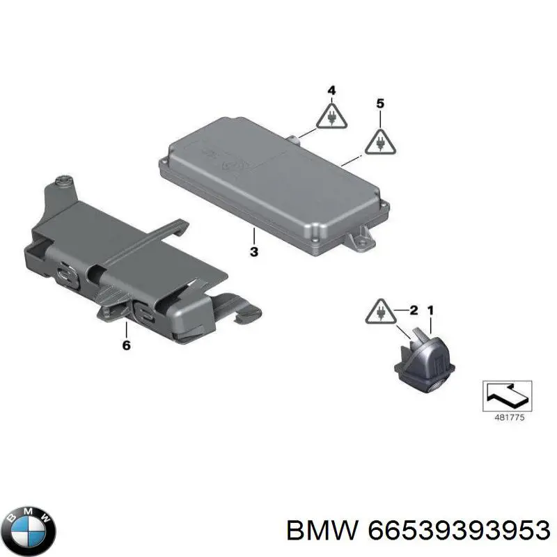66539393953 BMW модуль керування камерою
