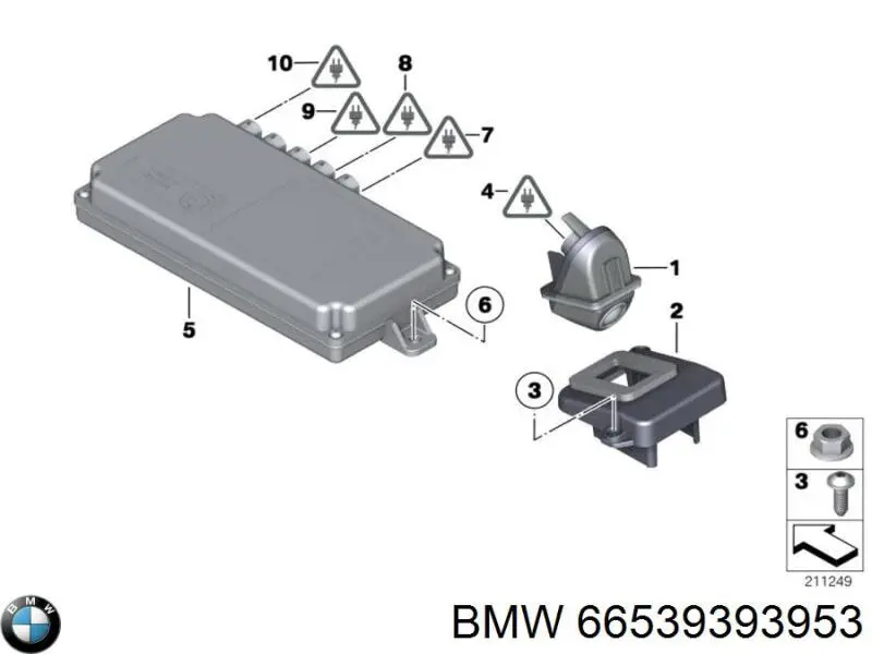 Купити 66539200567 BMW Модуль керування камерою