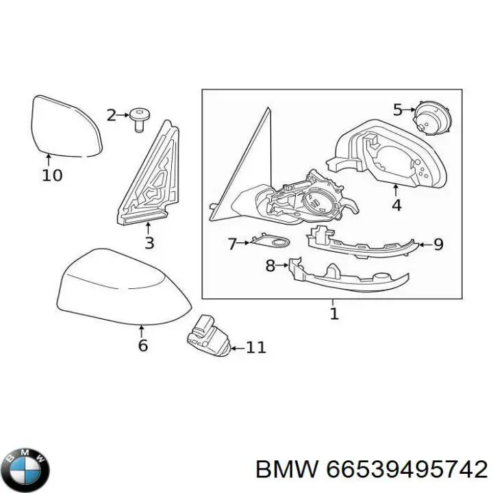 Купити 66539495742 BMW Камера системи забезпечення видимості
